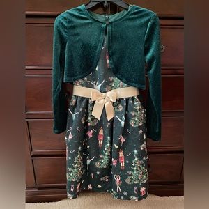 Bonnie Jean Nutcracker🐭🎄Holiday Dress Girls Size 12